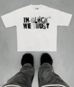 In Glock We Trust T-Shirt White X Black