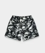 In Glock We Trust Black Skelly Shorts